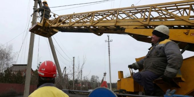 Mehr als 500 Ortschaften in der Ukraine sind weiter ohne Strom Mehr als 500 Ortschaften in der Ukraine sind weiter ohne Strom