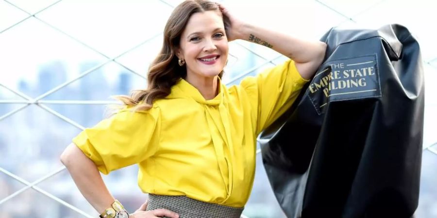 Drew Barrymore gelb Haare