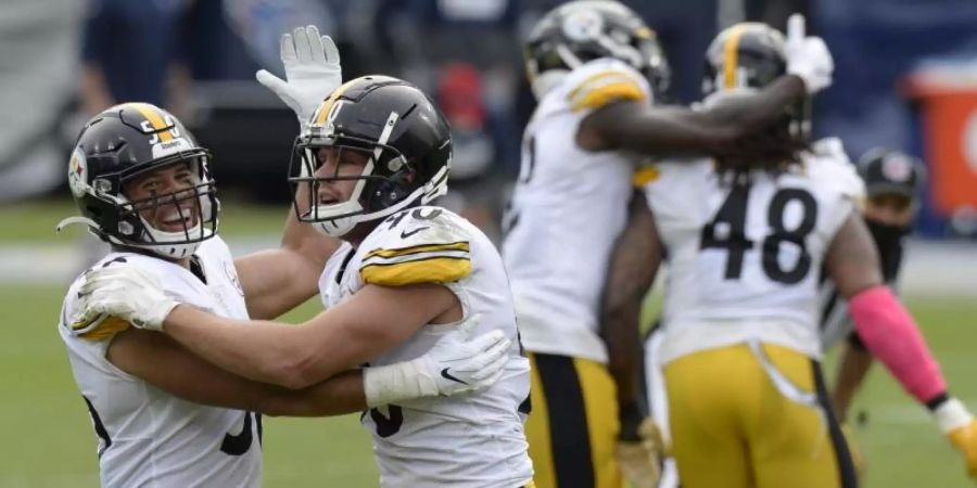 Die Pittsburgh Steelers gewannen auch in Nashville. Foto: Mark Zaleski/FR170793 AP/dpa