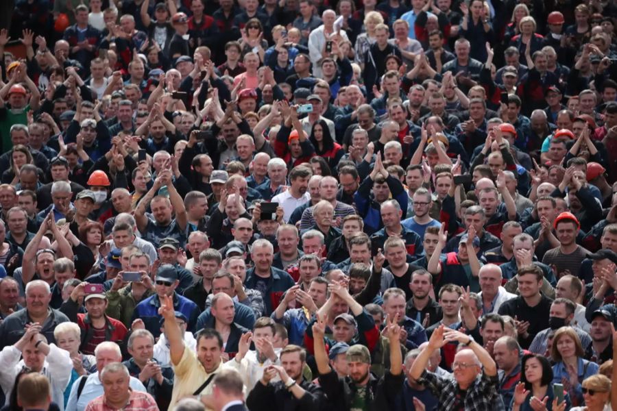 Weissrussland Proteste Demonstrationen Streik