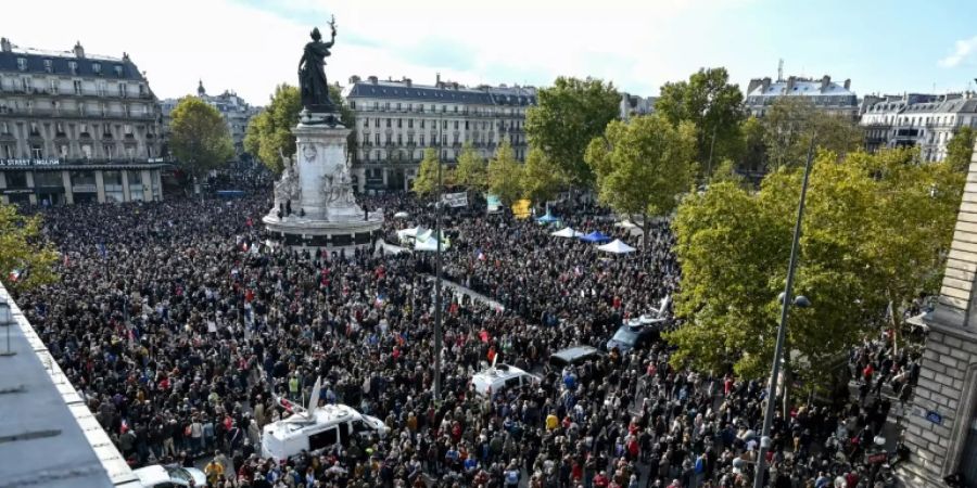 Die Kundgebung für Meinungsfreiheit in Paris