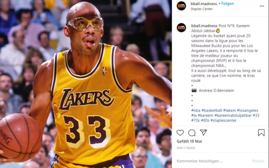 Die meiste Zeit seiner Karriere verbrachte der Amerikaner bei den Los Angeles Lakers.