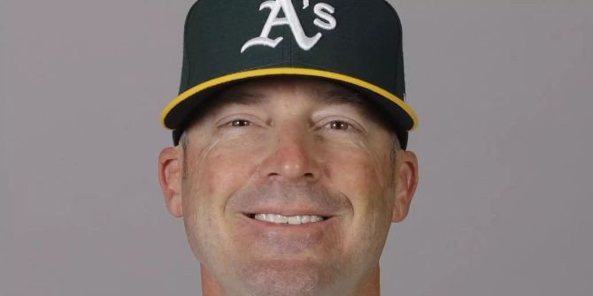 Der Trainer des Baseball-Teams Oakland Athletics, Ryan Christenson.