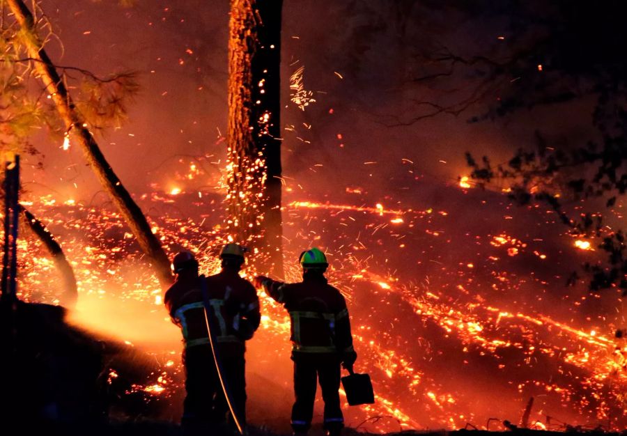 Waldbrand im Südwesten Frankreichs