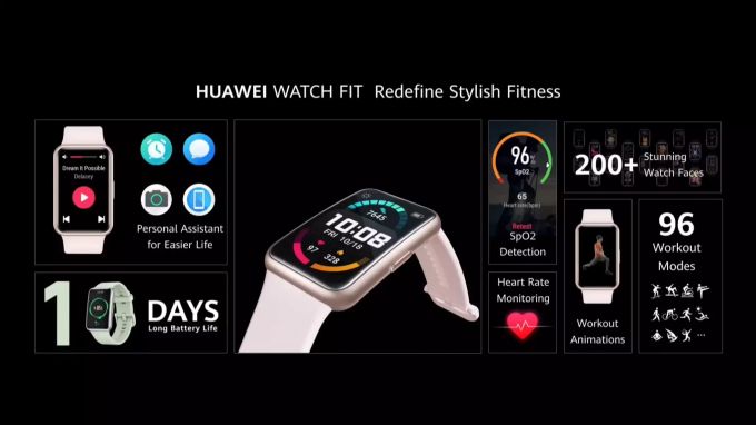 Die Huawei Watch Fit. Huawei Watch Fit