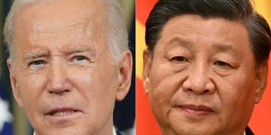 Joe Biden (links) und Xi Jinping