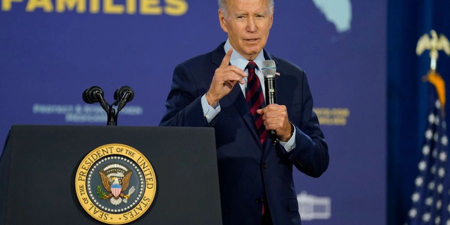 US-Präsident Joe Biden zeigt sich angesichts der Drohnungen der Republikaner, die Ukraine-Hilfen kappen zu wollen, «besorgt».