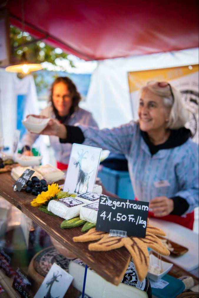 Am Käsefest in Rapperswil wurde viel degustiert.