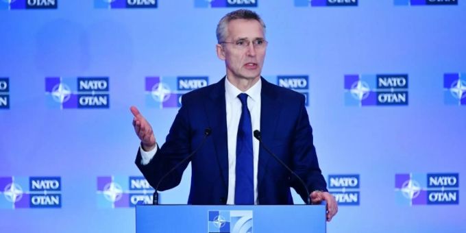 Nato-Chef Jens Stoltenberg im April in Washington. Inf-vertrag