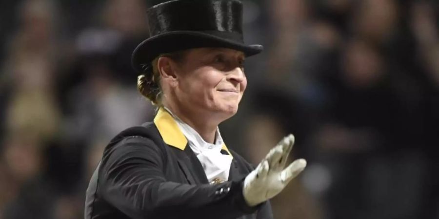 Isabell Werth will in Göteborg wieder den Weltcup gewinnen. Foto: Fredrik Sandberg/TT NEWS AGENCY/dpa