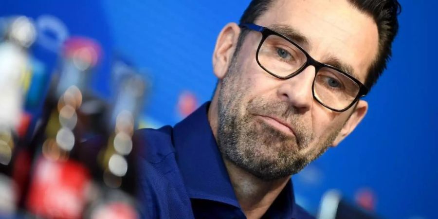 Hertha-Manager Michael Preetz sucht einen neuen Trainer. Foto: Britta Pedersen
