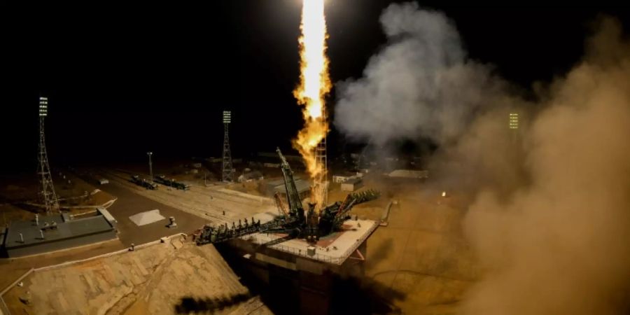 Sojus-Rakete bei Start in Baikonur