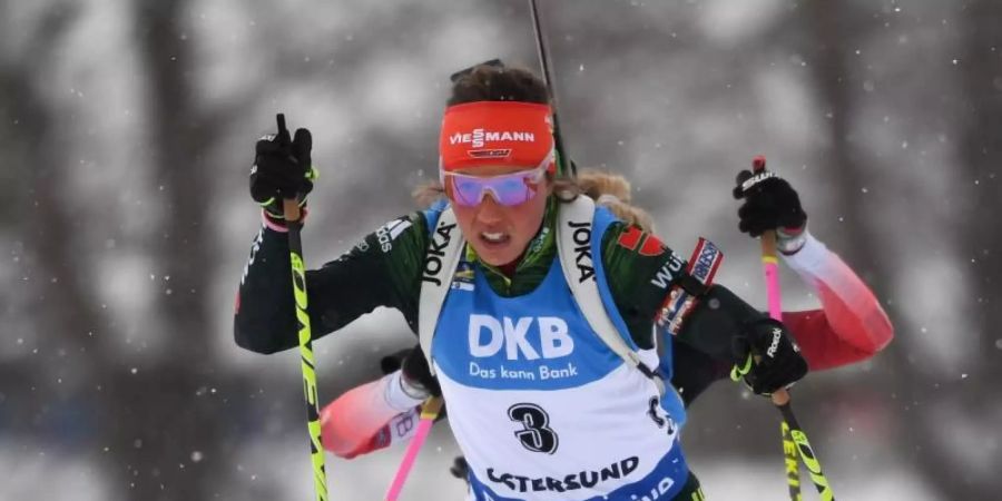 Laura Dahlmeier will ihren WM-Titel im Einzelrennen verteidigen. Foto: Sven Hoppe