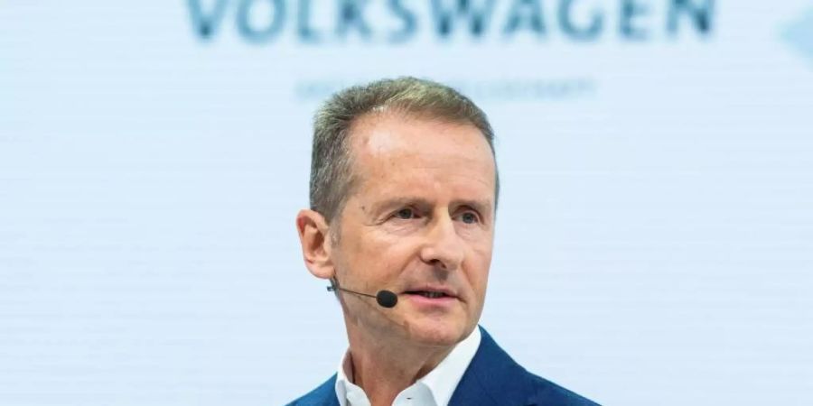 Als Nachfolger von Mathias Müller ist Herbert Diess seit April vergangen Jahres Vorstandsvorsitzender der Volkswagen AG. Foto: Christophe Gateau