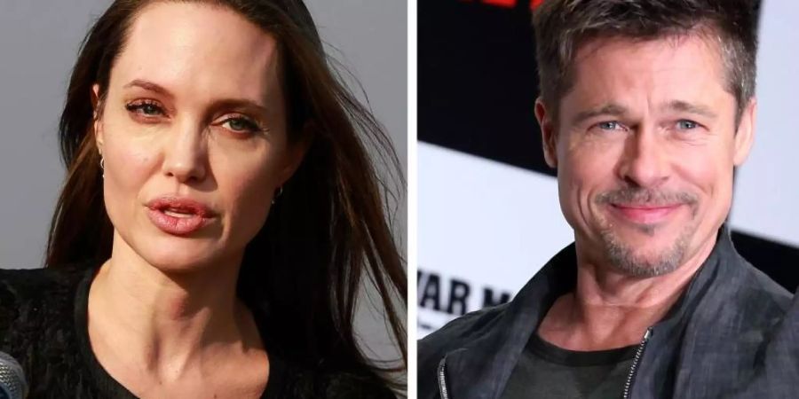 Angelina Jolie und Brad Pitt sind nun offiziell wieder Singles. Fotos: AP/dpa Foto: