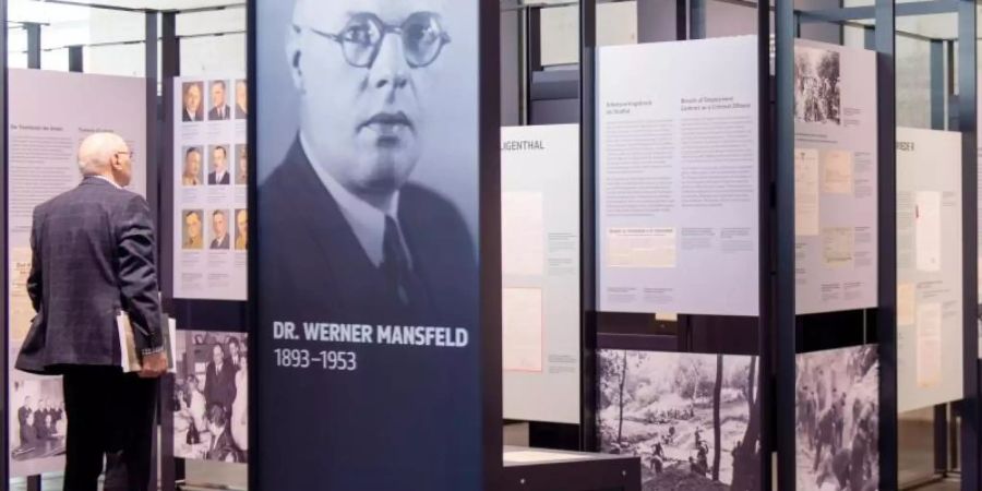 Blick in die Ausstellung «Das Reichsarbeitsministerium 1933-1945: Beamte im Dienst des Nationalsozialismus». Foto: Monika Skolimowska