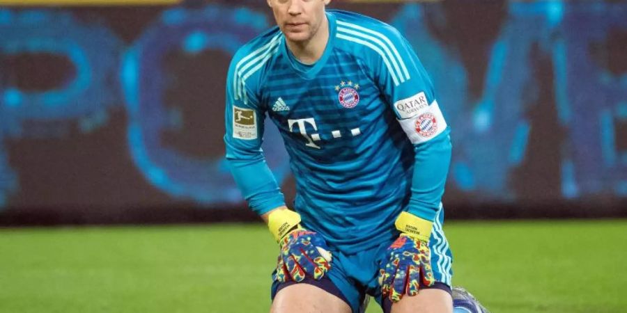 Der FC Bayern München muss auch gegen Heidenheim auf Torwart Manuel Neuer verzichten. Foto: Federico Gambarini