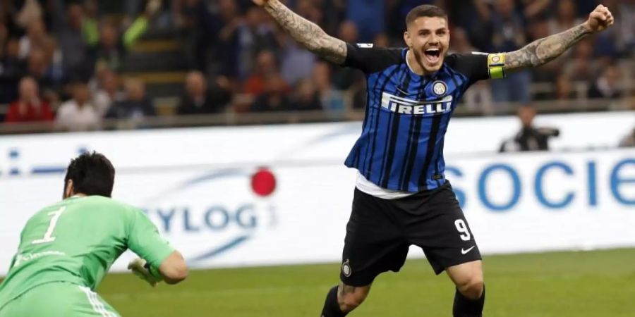 Bei Inter Mailand gibt es Zoff um Mauro Icardi. Foto: Antonio Calanni/AP