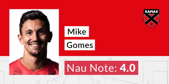 Die Nau-Note für Gomes Mike von Xamax Gomes Mike von Xamax