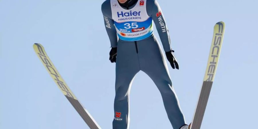 Derzeit nur in einer WM-Nebenrolle aktiv: Olympiasieger Andreas Wellinger. Foto: Matthias Schrader/AP
