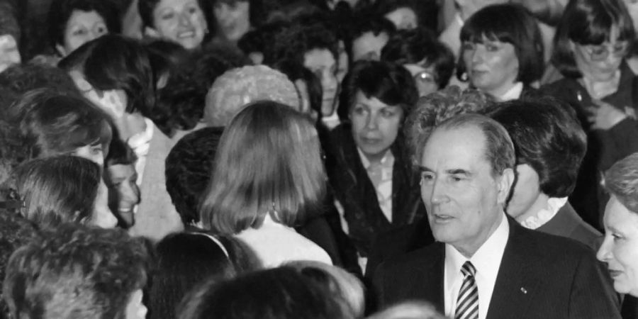 Archivfoto von Francois Mitterrand von 1982.