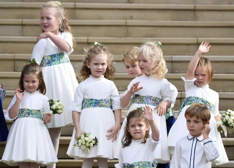 Maud Windsor (rechts neben Prinzessin Charlotte) gehört zum royalen Sprösslingsclan.