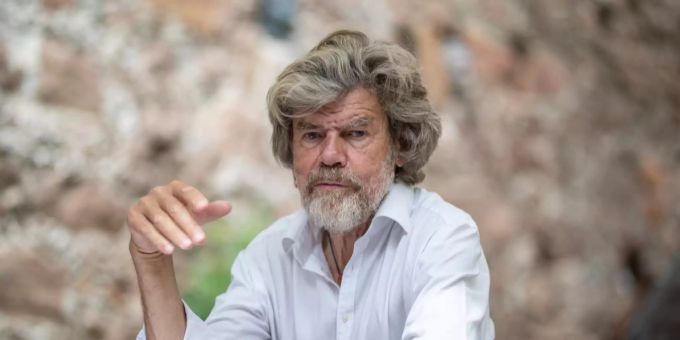 Der italienische Extrembergsteiger Reinhold Messner. reinhold messner klimawandel