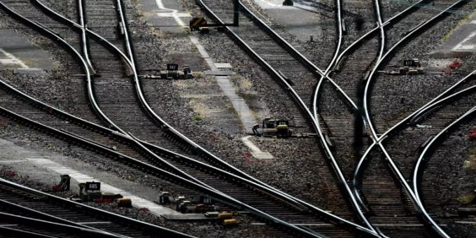 Bahnschienen Bahnschienen