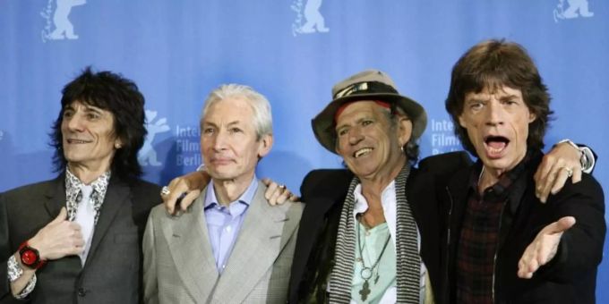 Die Rolling Stones - Ron Wood (l-r), Charlie Watts, Keith Richards und Mick Jagger - 2008 in Berlin. Wie geht es weiter mit der Band?. Foto: Rainer Jensen/dpa Die Rolling Stones - Ron Wood (l-r), Charlie Watts, Keith Richards und Mick Jagger - 2008 in Berlin. Wie geht es weiter mit der Band?. Foto: Rainer Jensen/dpa