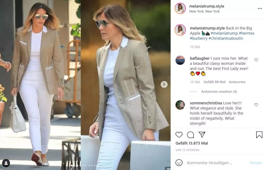 Die Ex-First-Lady der USA geht auf Shopping-Tour.