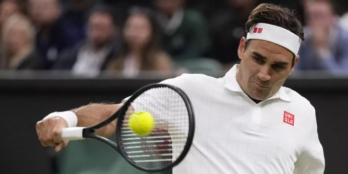 Roger Federer trifft im Wimbledon-Viertelfinal auf Hubert Hurkacz. Roger Federer