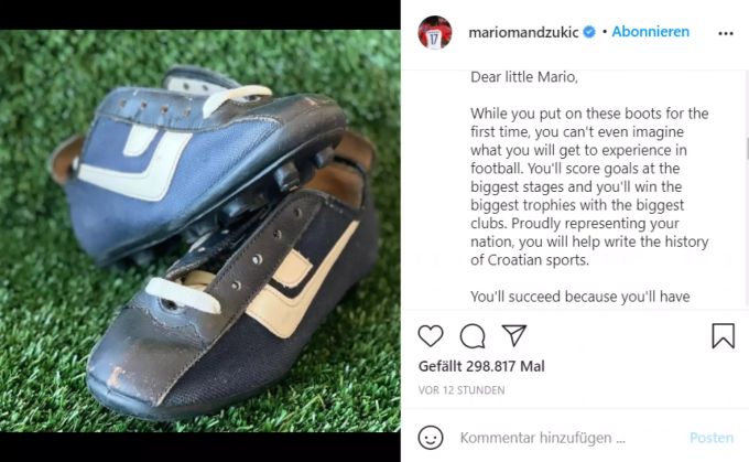 Mario Mandzukic beendet seine Karriere. Mario Mandzukic