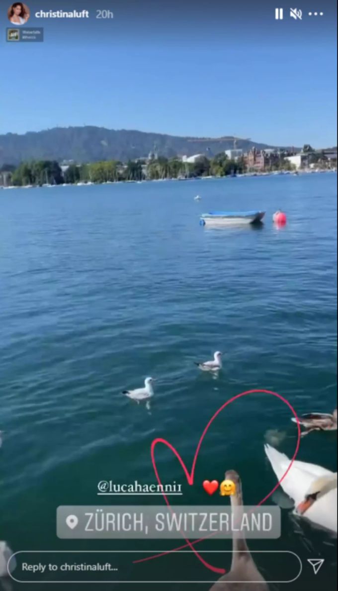 Luca Hänni und Christina Luft geniessen das schöne Wetter am Zürichsee. Luca Hänni