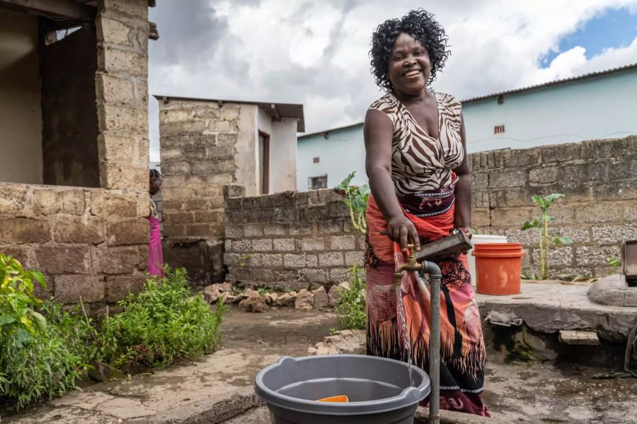 Frau in Sambia