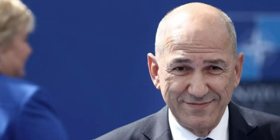 Sloweniens Ministerpräsident Janez Jansa gilt als äusserst umstritten. Foto: Kenzo Tribouillard/Pool AFP/AP/dpa