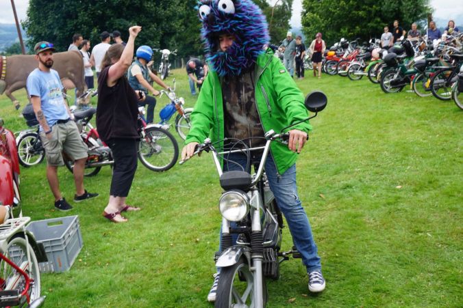 Spass muss sein: am Töffli-Treffen in Rapperswil-Jona.