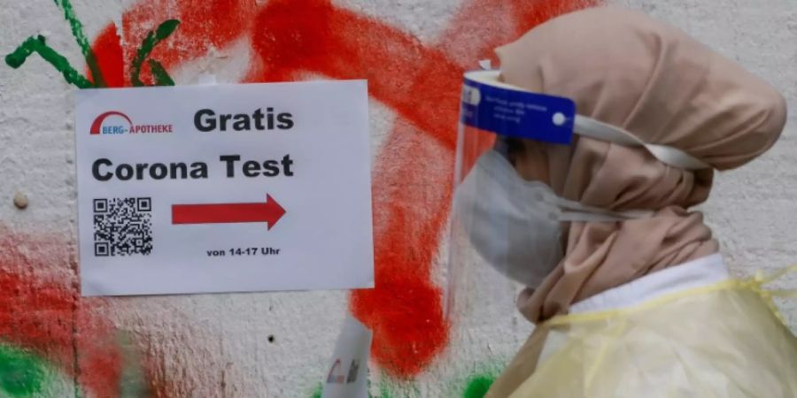 Corona-Teststation in Berlin