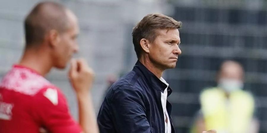 Der Leipziger Trainer Jesse Marsch feierte einen erfolgreichen Einstand. Foto: Uwe Anspach/dpa