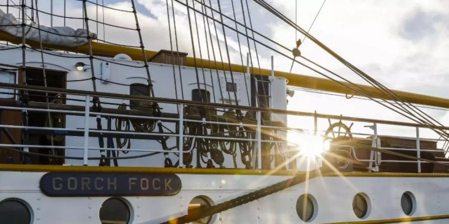 Die «Gorch Fock» im vergangenen November in Kiel. Foto: Frank Molter/dpa