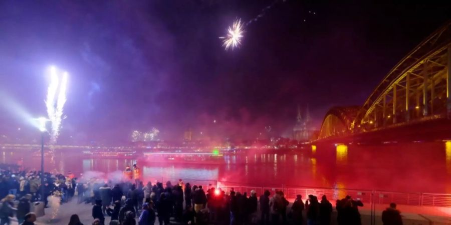 Böllern in Köln zum Jahreswechsel 2016/17