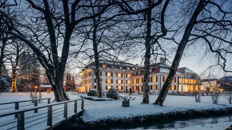 Winterzauber beim Schloss Hünigen