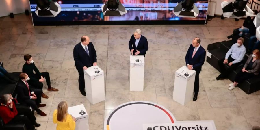 Kandidaten Braun, Röttgen und Merz