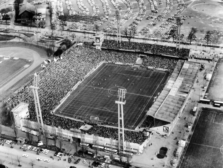 Das Wankdorfstadion II im Jahr 1960.