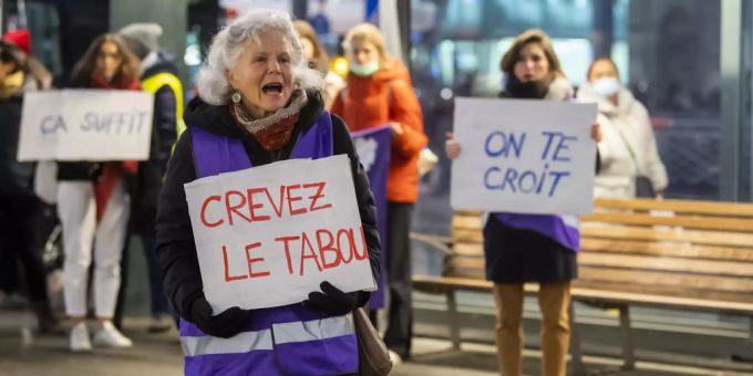 In Genf fand eine Demonstration zum Tag der Gewalt an Frauen statt. Genf Gewalt an Frauen