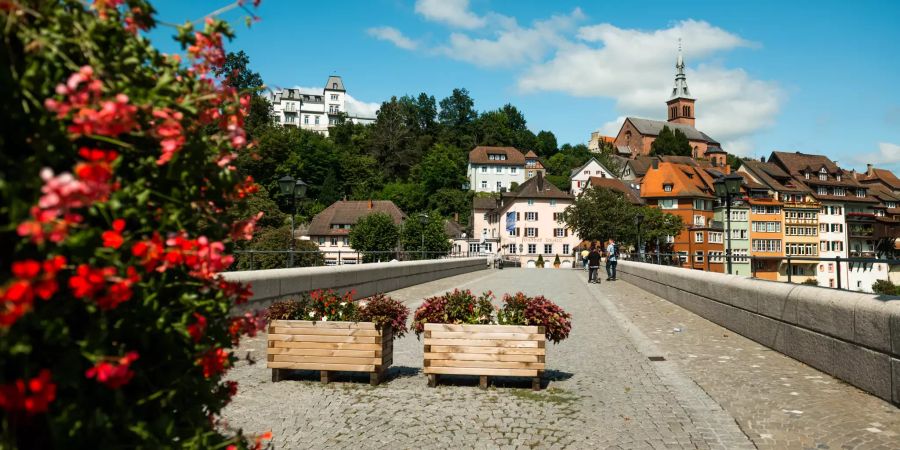 Die Laufenbrücke in Laufenburg.