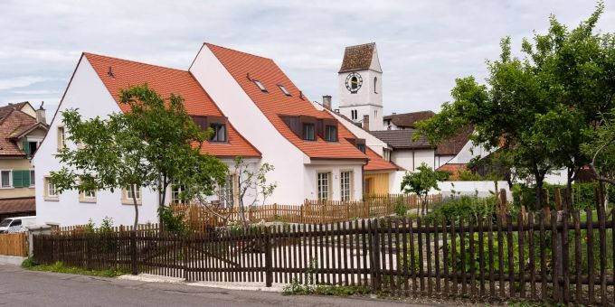 Gärten an der Schauenburgerstrasse in Pratteln. Gärten an der Schauenburgerstrasse in Pratteln.