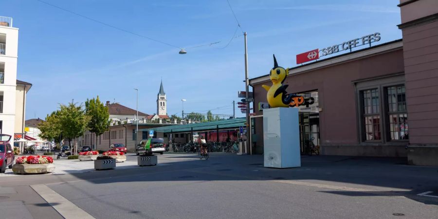 Der Bahnhof Romanshorn.