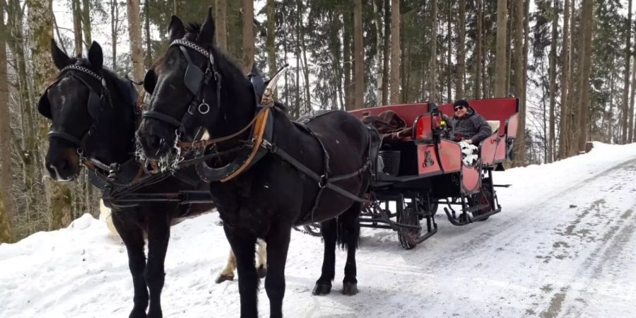 Winterliche Rundfahrt im Toggenburg.