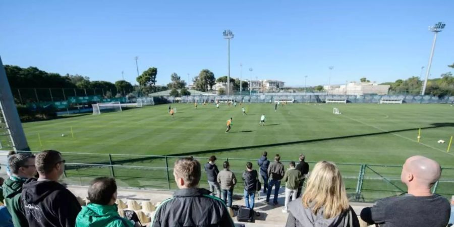 Das Trainingslager von Werder Bremen findet nun doch in Deutschland statt. Foto: Thomas Eisenhuth/picture alliance/dpa/Archivbild