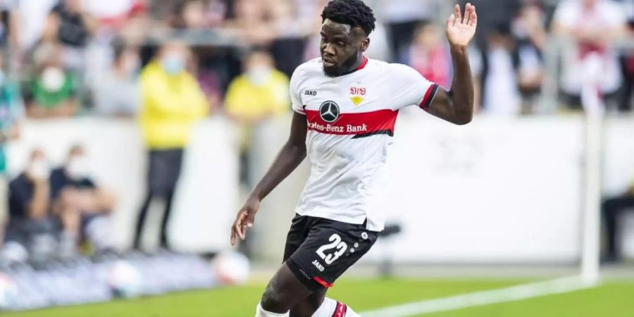 Wurde positiv auf Corona getestet: VfB-Profi Orel Mangala. Foto: Tom Weller/dpa